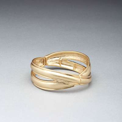 Worn Gold Cuff Bracelet