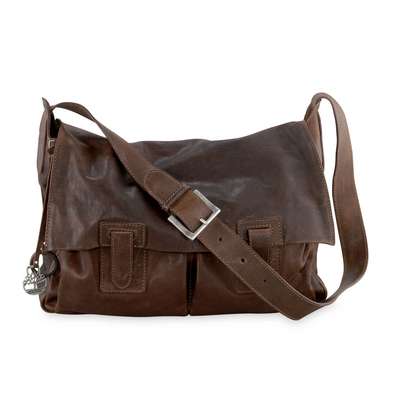 Men's Leather Luggage Fisherman Bag