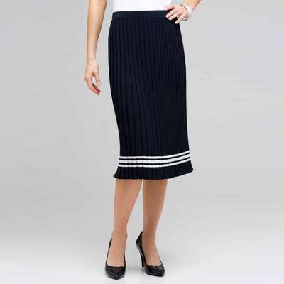 Long Pleated Skirt