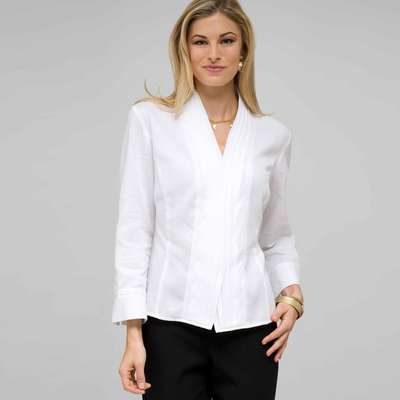 Drape Neck Blouse